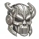 Kirby MF DOOM mask tattoo design idea