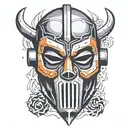 Kirby MF DOOM mask tattoo design idea