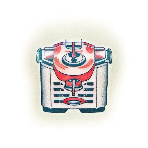 deli meat slicer tattoo design idea