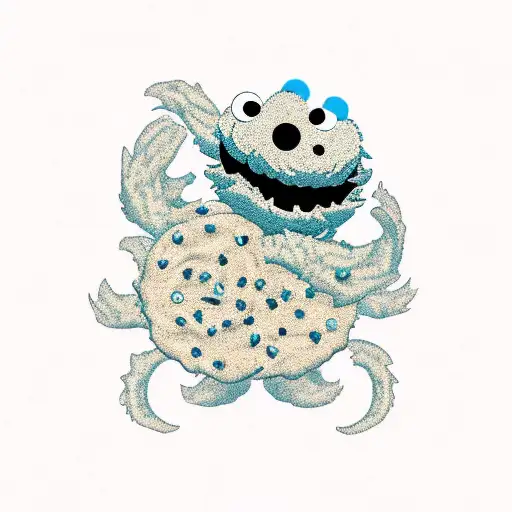 Cookie Monster  tattoo design idea