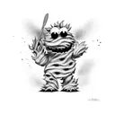 Cookie Monster  tattoo design idea