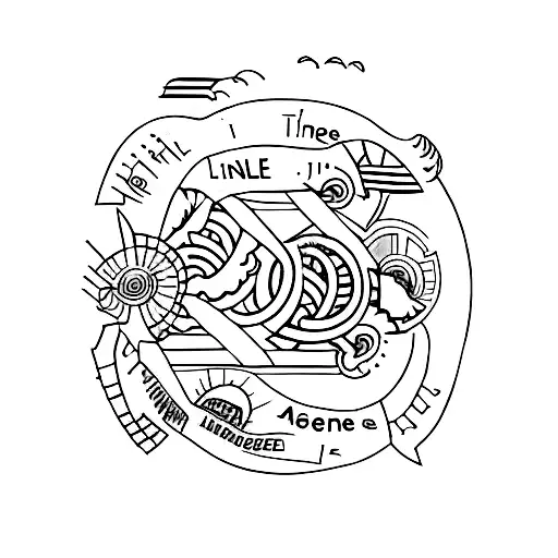 A timeline of significant moments in the relationship tattoo design idea
