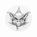 goblin with ganja tattoo design idea