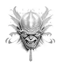 green goblin with ganja tattoo design idea