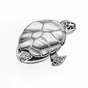 Turtle head smoking pipe tattoo design idea