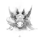 Donk car with smoke patterns incorporated into the design tattoo design idea