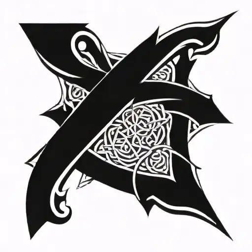 celtic cross tattoo design idea