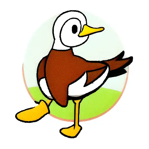 call duck tattoo design idea
