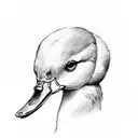 call duck tattoo design idea