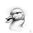 call duck tattoo design idea