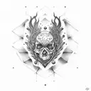 deuses e armas tattoo design idea