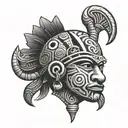 puerto rican taino culture tattoo design idea