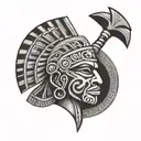 puerto rican taino culture tattoo design idea