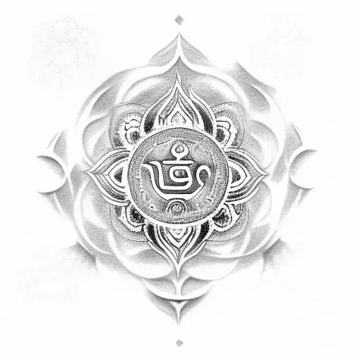 Om Hindu symbol tattoo design idea