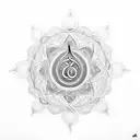 Om Hindu symbol tattoo design idea