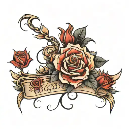 progress written tattoo design idea