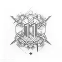 "number 1312" tattoo design idea