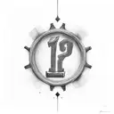 "number 1312" tattoo design idea