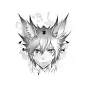 Anime 生きることを忘れないでください tattoo design idea