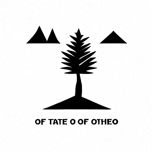 State of Ohio with a Tree in the background tattoo design idea