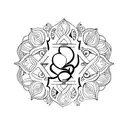 Yoga pose tattoo design idea