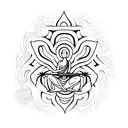 Yoga pose tattoo design idea