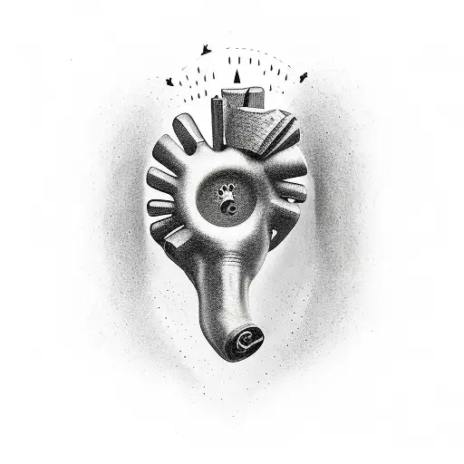 I've got a hole in my heart for some kind of emotional roller-coaster  tattoo design idea