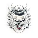 crying Devil tattoo design idea