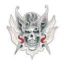 crying Devil tattoo design idea