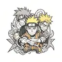 Naruto inspired tattoo featuring tattoo design idea