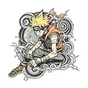 Naruto inspired tattoo featuring tattoo design idea