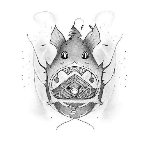 catfish tattoo with the name glen in catfish  tattoo design idea