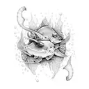 underwater world tattoo design idea