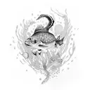 underwater world tattoo design idea