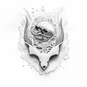 underwater world tattoo design idea