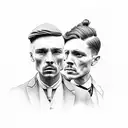 peaky blinders tattoo design idea