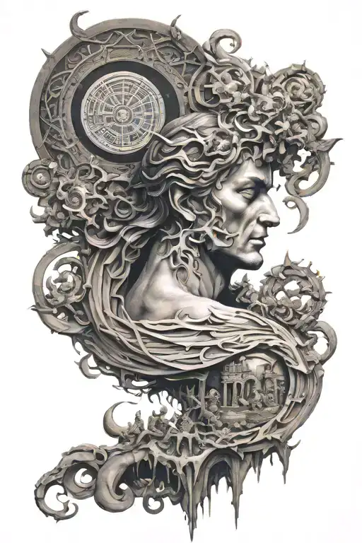 Dante inferno 9 circles tattoo design idea