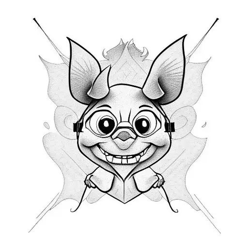 Stich harry potter tattoo design idea