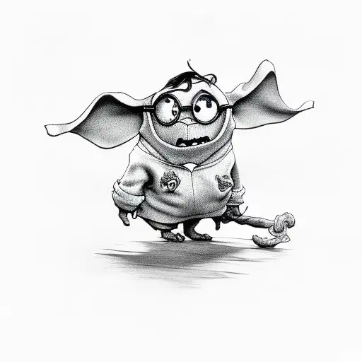 Stich harry potter tattoo design idea