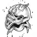 Doom guy King lich tattoo design idea