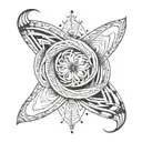 simple minimalist mobius strip tattoo design idea