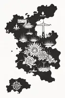 life in Germany, which includes graduating, getting married, getting a PhD degree, finding a job, buying my first car tattoo design idea