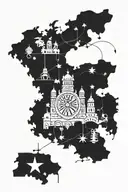 life in Germany, which includes graduating, getting married, getting a PhD degree, finding a job, buying my first car tattoo design idea