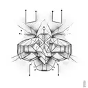 mano sorregge vertebra tattoo design idea