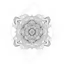 mandala, mountain, cats, misic tattoo design idea