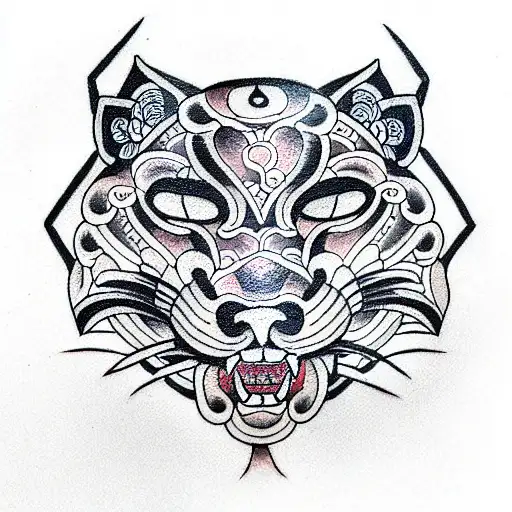 Panther tattoo design idea
