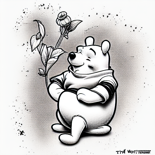 winnie the pooh tattoo design idea