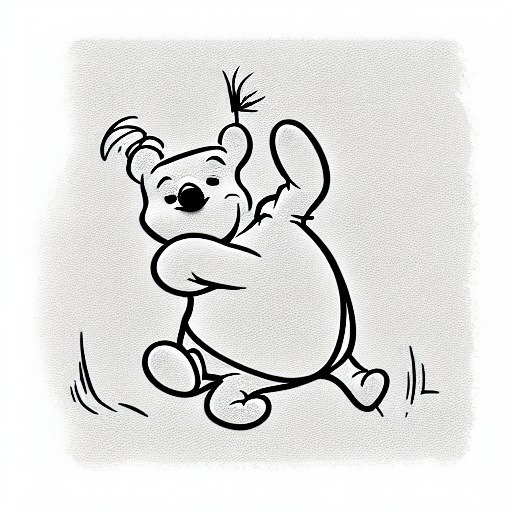 winnie the pooh tattoo design idea