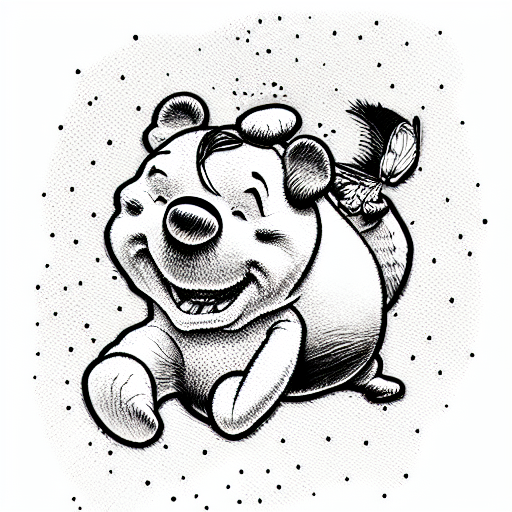 winnie the pooh tattoo design idea