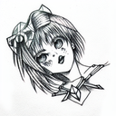 sailor saturn tattoo design idea